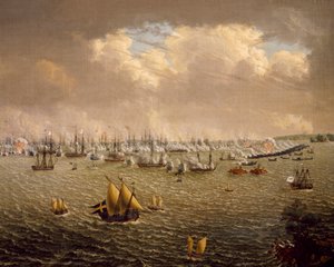 Battle of Skargard Between Swedish and Russian Fleets, July 10, 1790 by Johan Tietrich Schoultz