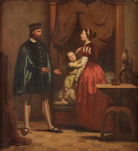 Karin Månsdotter, Eric XIV and Son Gustav by Johan Zacharias Blackstadius