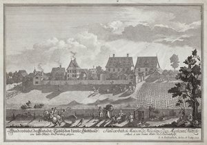 Sundersbuhl, residence of the Nutzel family, near Nuremberg by Johann Adam Delsenbach