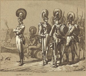 Bavarian Infantrymen by Johann Adam Klein