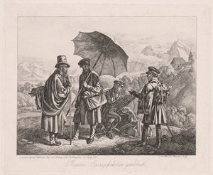 The Artists on Their Journey, 1819 by Johann Adam Klein