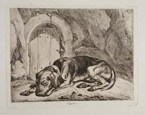 The Dog Legere by Johann Adam Klein