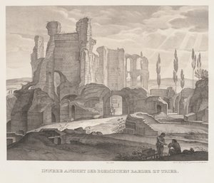 Interior View of the Roman Baths at Trier, 1826 by Johann Anton Ramboux