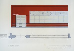 Boucherie Isothermique a Vitrine Refrigeree, L Savreux, Boutiques, Henry Delacroix, Editions S De Bonadona, Paris, Late 1920s by Johann Baptist Edler von Lampi