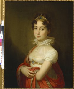 Juvenile Portrait of Empress Maria Ludovica (1787-1816) with a Diadem by Johann Baptist I Lampi