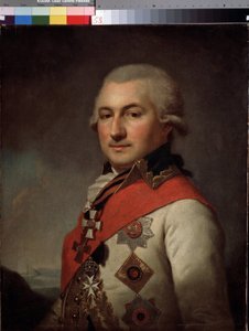 Portrait of the Admiral Jose de Ribas, Founder of Odessa by Johann Baptist I Lampi