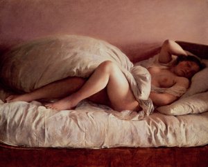 Sleeping Woman by Johann Baptist Reiter