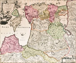 The Baltic Sea From: Baltikum Ducatuum Livoniae et Curlandiae cum vicinis Insulis Nova Exhibitio Geographica by Johann Baptista Homann