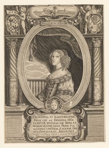 Louise of Anhalt-Dessau 1631-1680, Duchess of Legnica, Brzeg, Wolow, and Olawa by Johann Baptista Paravicini