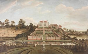 Dutch Mansion with Garden, 1730 by Johann Baptiste Bouttats