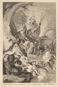 Four Saints by Johann Beheim after Franz Anton Maulbertsch
