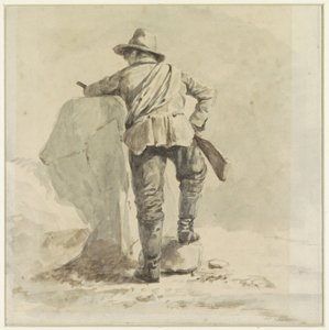 Resting Boy, Seen from the Back by Johann Bernard Klombeek