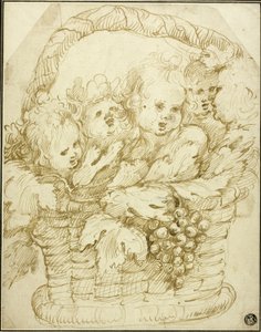 Basket of Cupids by Johann Boeckhorst