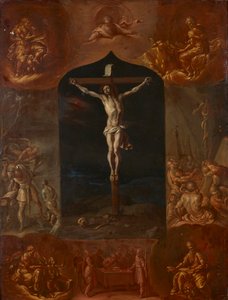 The Crucified Jesus and Seven Biblical Scenes by Johann Carl von Reslfeld