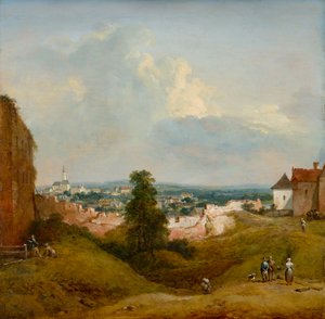 View from the Albrechtsburg in Klosterneuburg by Johann Christian Brand