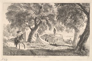 On the Canal in Vienna by Johann Christian Erhard