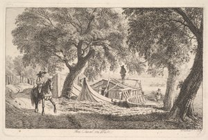 On the Canal in Vienna by Johann Christian Erhard