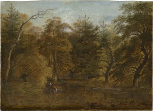 Forest Landscape with a Pond
