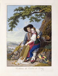 Costumes from the Canton of Zoug, 1819