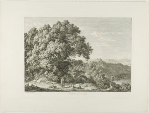 Castle Gandolfo by Johann Christian Reinhart