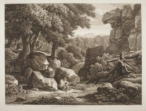 Forest Landscape by Johann Christian Reinhart