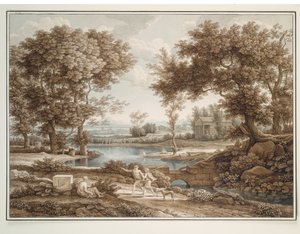 Heroic landscape by Johann Christian Reinhart