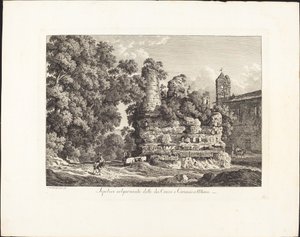 Tomb Commonly Called of the Horatii and Curiatii at Albano by Johann Christian Reinhart
