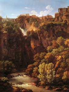 Waterfalls at Tivoli by Johann Christian Reinhart