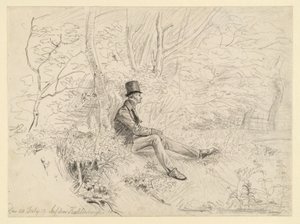 Resting Gentleman in the Forest on Kahlenberg by Johann Christoph Erhard