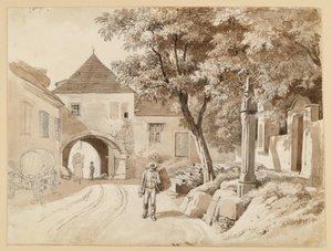 The Old Column in Oberdöbling and the Westerhauser House by Johann Christoph Erhard