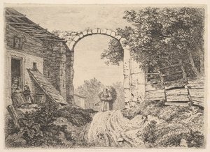 Girl with a Load of Hay, Outside Thorbogen by Johann Christoph Erhard