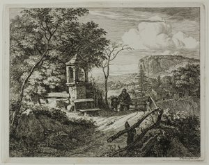 Wood Gatherer with a Boy, plate two from 