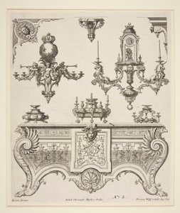 Sheet of Ornamental Designs by Johann Christoph Hafner