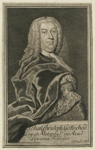 Gottsched by Johann Christoph Sysang
