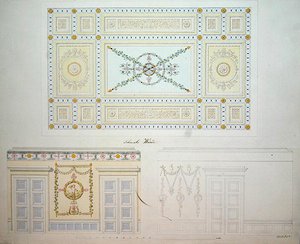 Decorative Designs for the Interior of the Beberbeck Palace, by Israel Schwalm by Johann Conrad (after) Bromeis