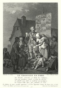 The Singer at the Fair by Johann Conrad Seekatz