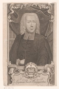 Portrait of Sigmund Jacob Baumgarten by Johann David Schleuen (I)