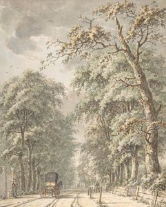 The Amstelveen Road from Amsterdam towards Amstelveen, mid-18th-late 18th century by Johann Edler Goll van Franckenstein