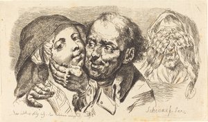 Young Woman Embraced by an Older Man by Johann Eleazar Schenau
