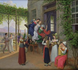 Youths Playing on a Swing in a Garden near Naples, 1823