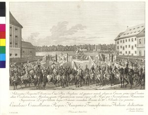 Coronation of Emperor Leopold II to the King of Hungary in Bratislava on 15th November 1790 by Johann Ernst Mansfeld