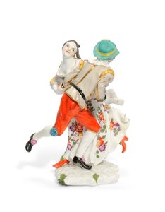 Meissen group of Tyrolean dancers