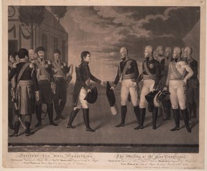 Tilsit Meeting of Three Monarchs on July 1807
