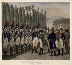 Parade of the French Guards at the Lustgarten in Berlin on 1806 by Johann Friedrich Jügel