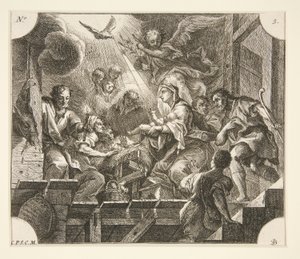 Nativity by Johann Georg Bergmuller