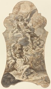 The Holy Angels Protecting a Hermit from Evils