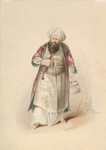 Costume Study for Osmin in the Abduction from the Seraglio by W.A. Mozart, ca. 1830-50