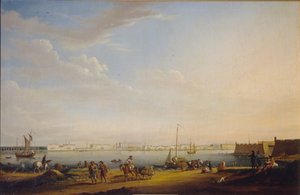 View of the Palace Square and Summer Garden from the Petersburg District by Johann Georg Mayr