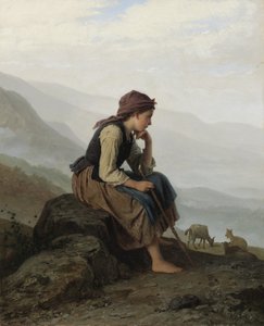 The Little Goat Herder by Johann Georg Meyer