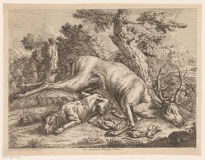 Hunting Dog and Game with Deer and Birds (Hunting Game)